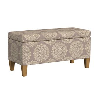HomePop Large Decorative Storage Bench