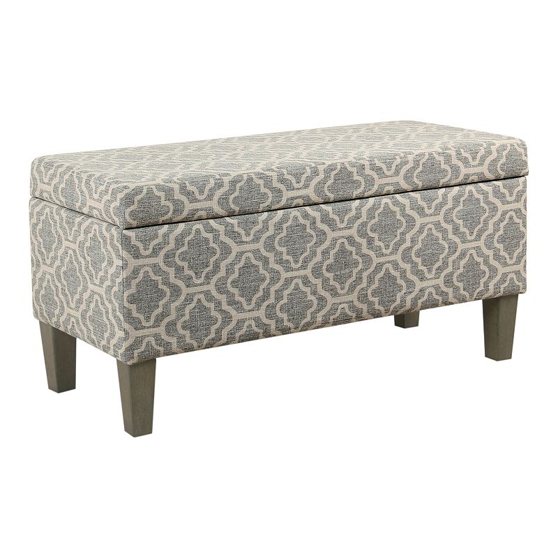 HomePop Large Decorative Storage Bench, Multicolor