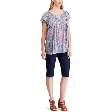 Women's Chaps Floral Peasant Tunic Top
