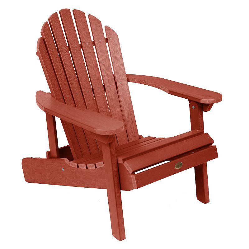 Highwood Hamilton Folding & Reclining Adirondack Chair, Red
