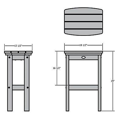 Highwood USA Lehigh Bar Height Stool