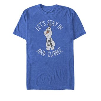 Men's Frozen Olaf Let's Stay In And Cuddle Tee