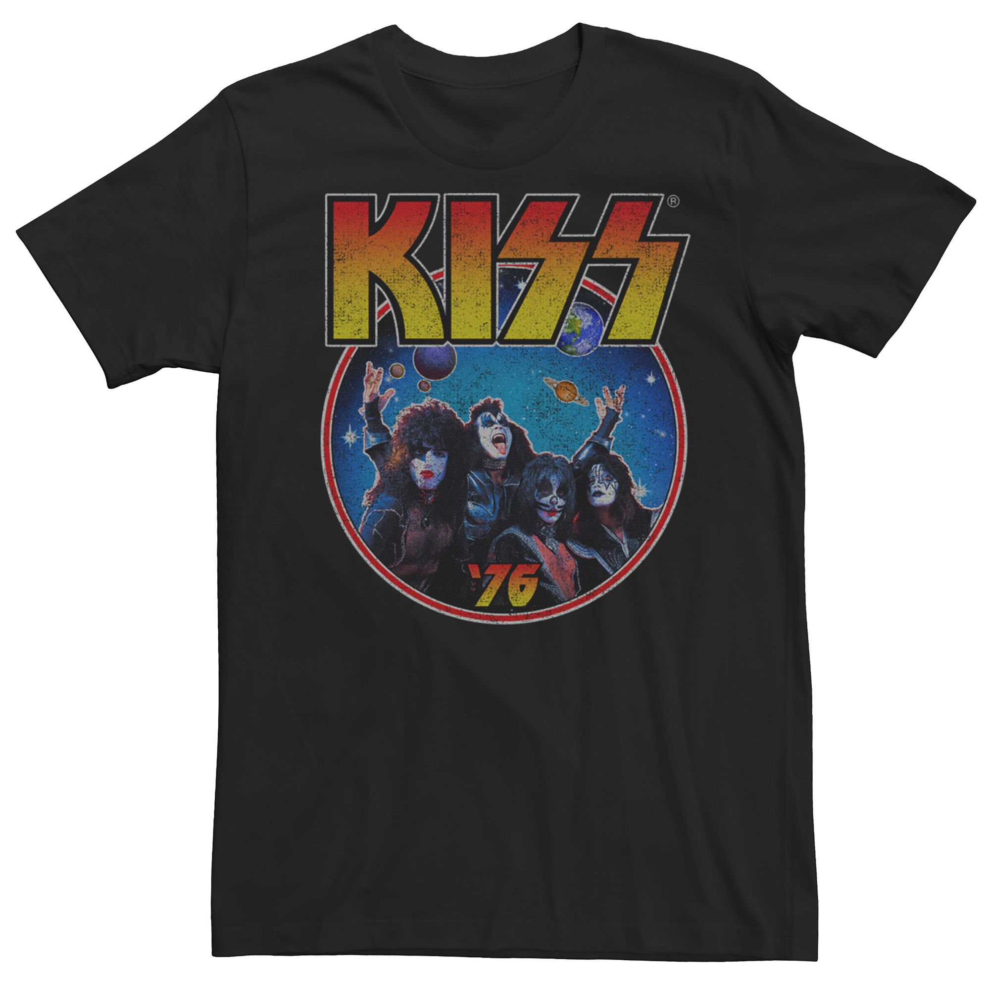 Mens KISS Space Play Tee, Size: Medium, Black