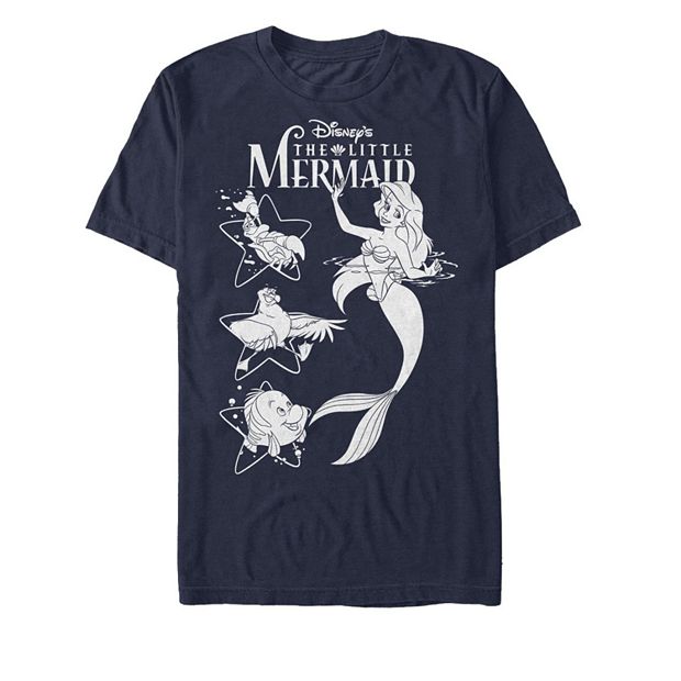 little mermaid t shirt mens