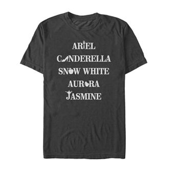 Men's Disney Princesses Names And Icons Tee