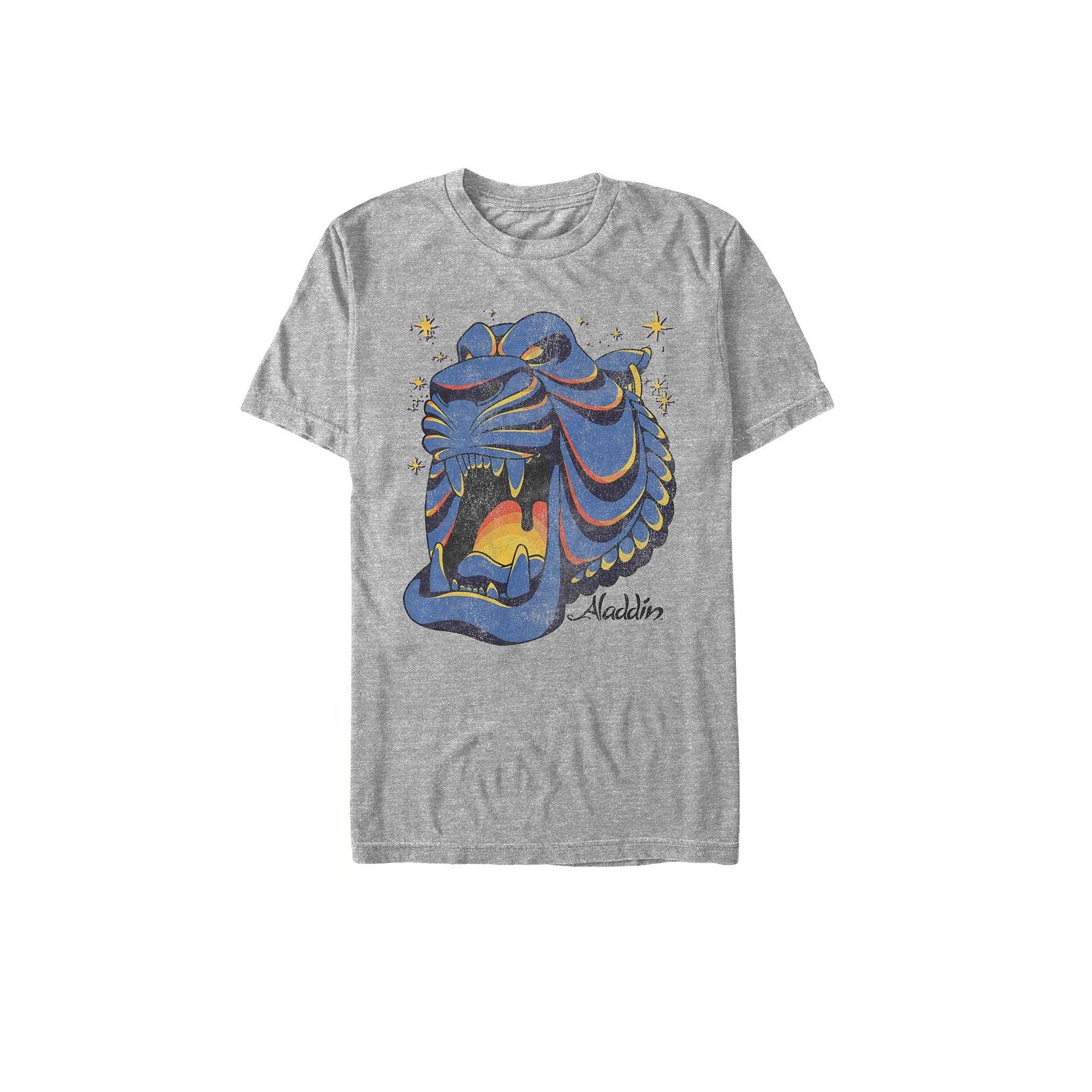 Mens Disneys Aladdin Cave Tee, Size: Small, Athletic Grey
