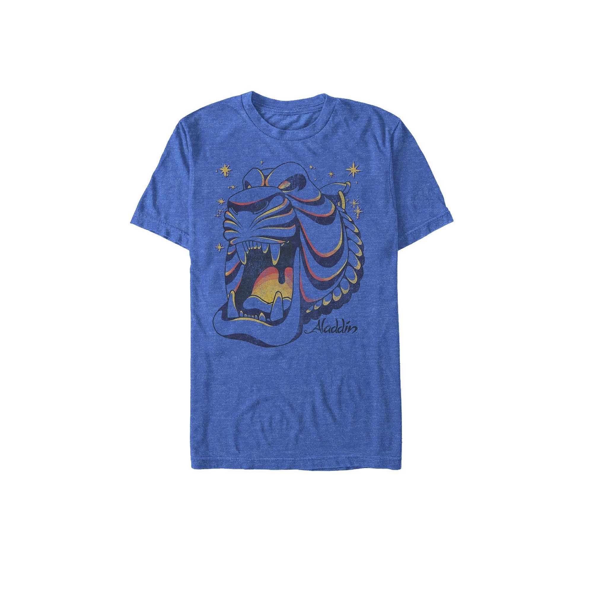 Mens Disneys Aladdin Cave Tee, Size: Small, Royal Grey