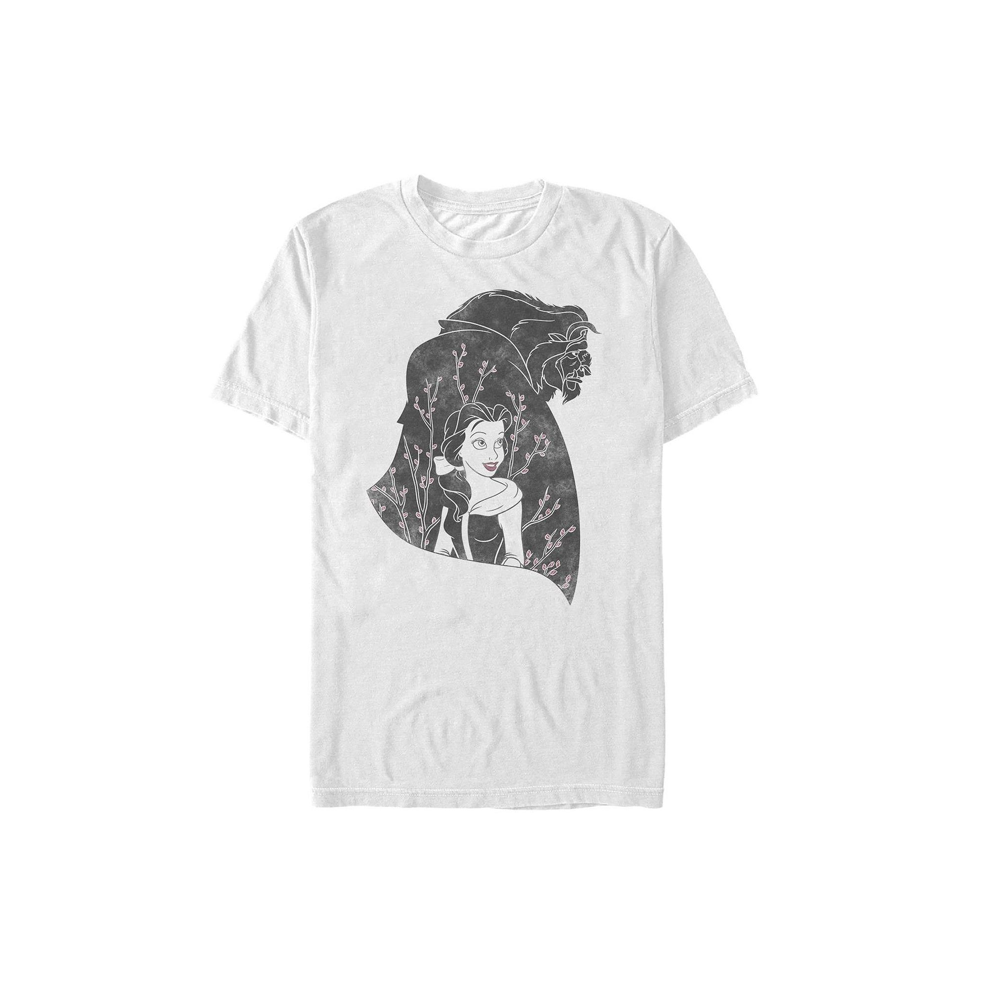 Mens Disneys Beauty and the Beast In My Heart Tee, Size: Small, White