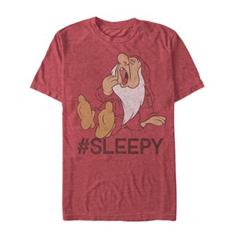 Men's Disney's Snow White and the Seven Dwarves Hashtag Sleepy Tee
