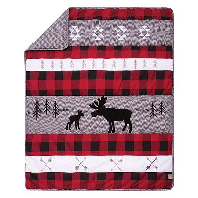 Trend Lab Lumberjack Moose 3 Piece Crib Bedding Set