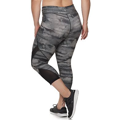 Plus Size Tek Gear® Mesh Capri Legging