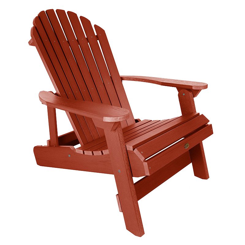 Highwood King Hamilton Folding & Reclining Adirondack Chair, Red