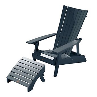 Highwood USA Manhattan Beach Folding & Reclining Adirondack Chair with Ottoman