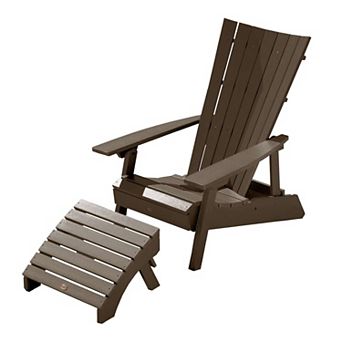 Highwood USA Manhattan Beach Folding & Reclining Adirondack Chair with Ottoman
