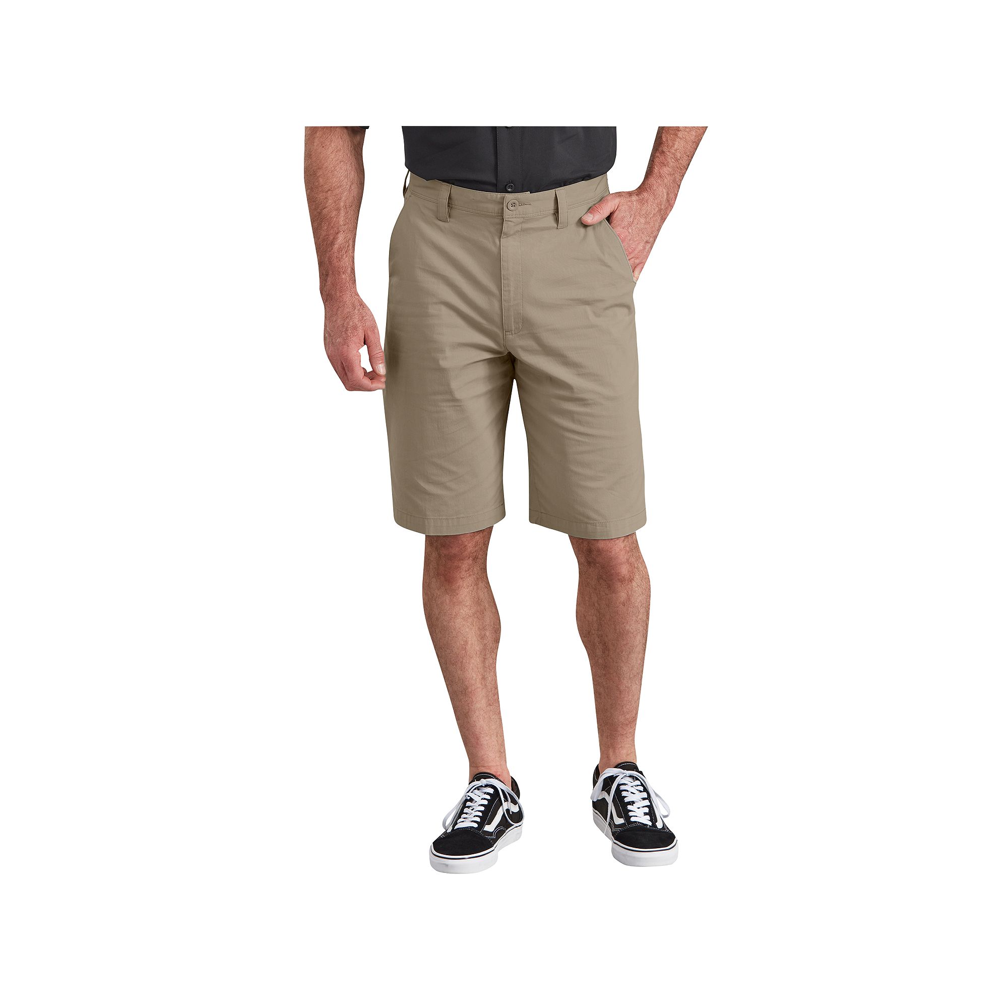 Mens Dickies 11-inch Performance Hybrid Utility Shorts, Size: 30, Beige