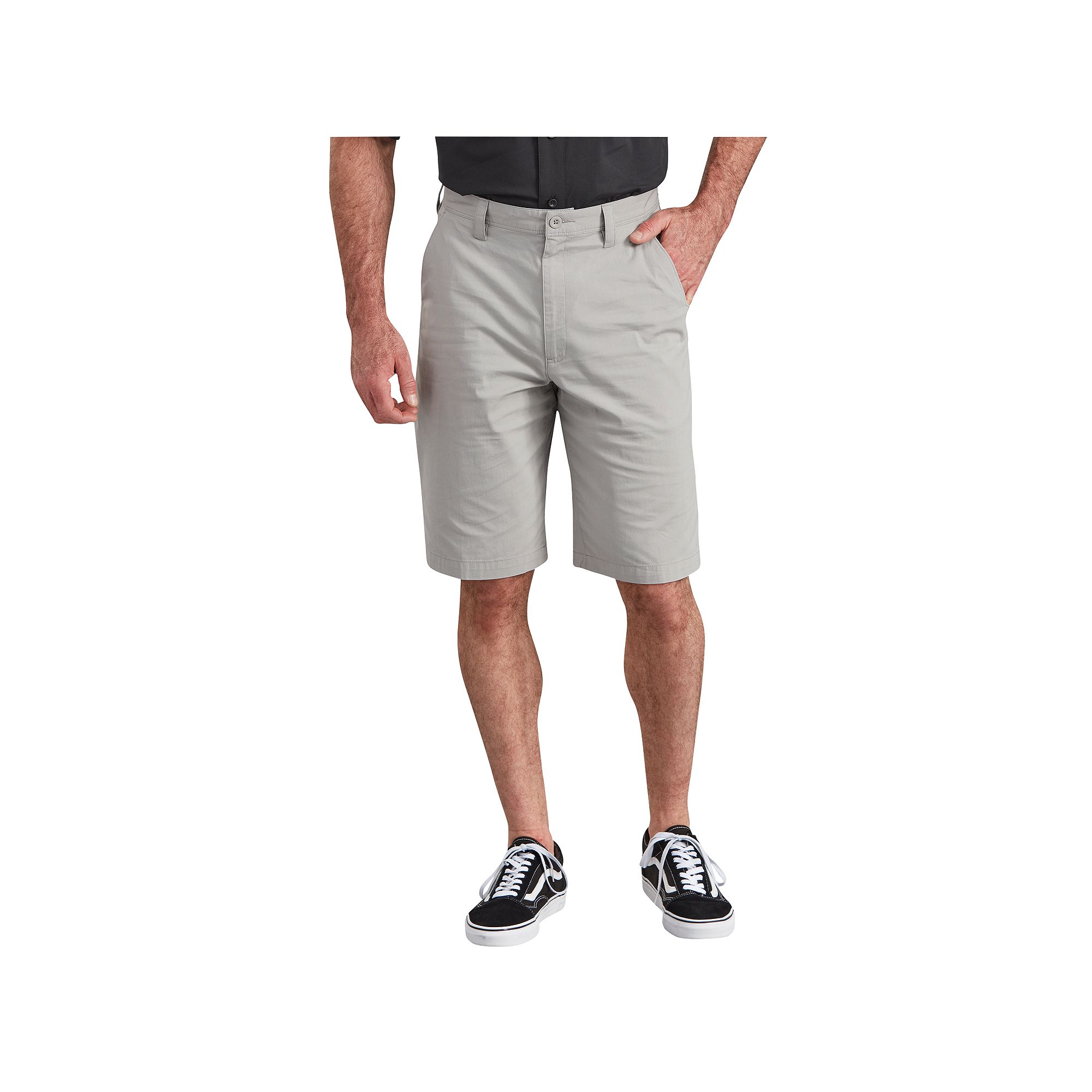 Mens Dickies 11-inch Performance Hybrid Utility Shorts, Size: 30, Gray