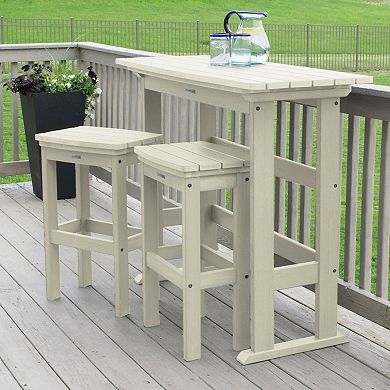 Highwood USA Lehigh 3-Piece Bar-Height Balcony Set