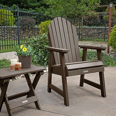 Highwood USA 2 Hamilton Deck Chairs with 1 Folding Side Table