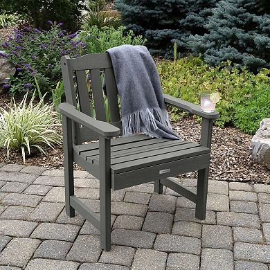 Highwood USA 2 Lehigh Garden Chairs with 1 Folding Side Table