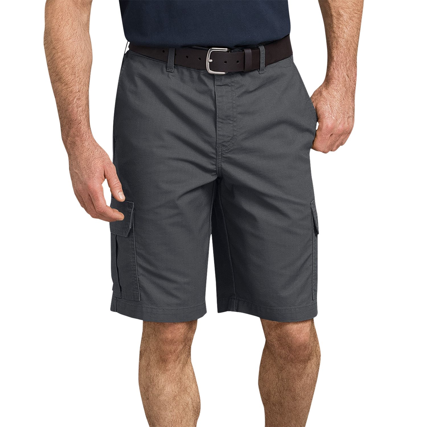 mens grey work shorts