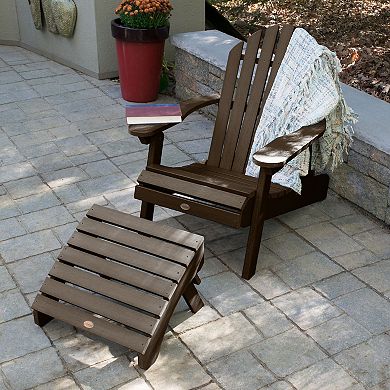 Highwood USA Hamilton Folding & Reclining Adirondack with Folding Ottoman