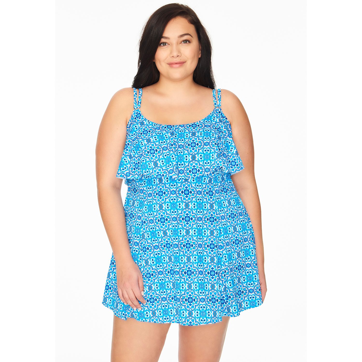 kohls plus size swimdress