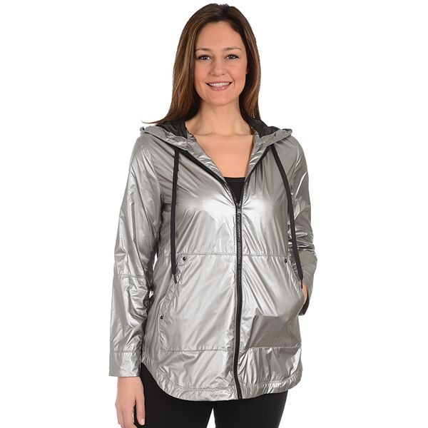 Women's sale metallic raincoat