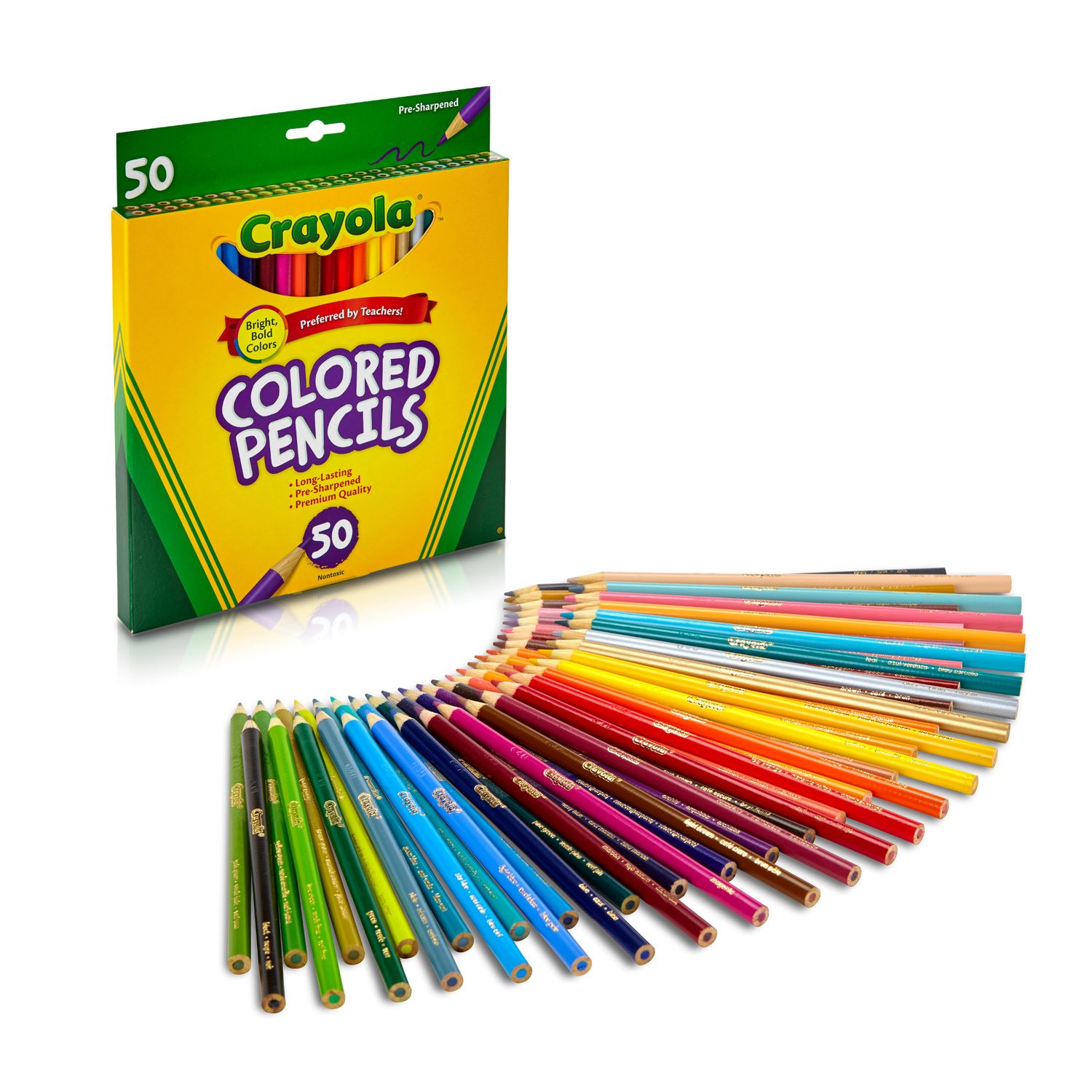 Crayola 50 Count Colored Pencils Set