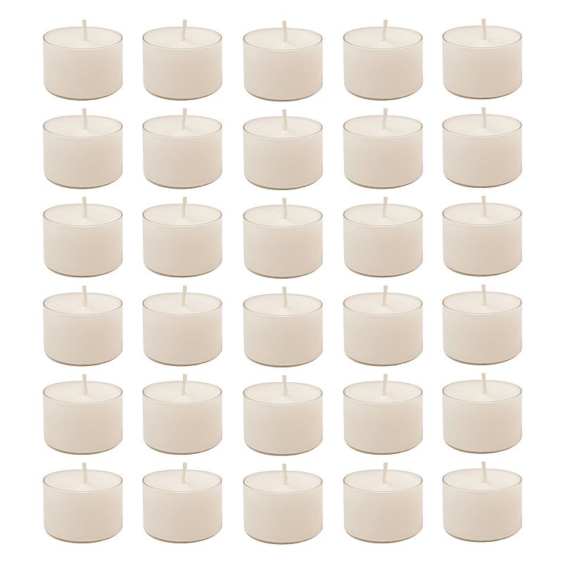 LumaBase 30-pc. Extended Burn Tea Light Candles, White