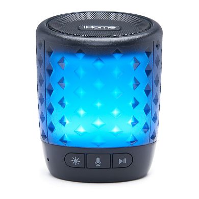 iHome Color Changing Bluetooth Rechargeable Speaker with Siri, Google Assistant and Melody Voice Control