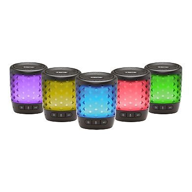 iHome Color Changing Bluetooth Rechargeable Speaker with Siri, Google Assistant and Melody Voice Control