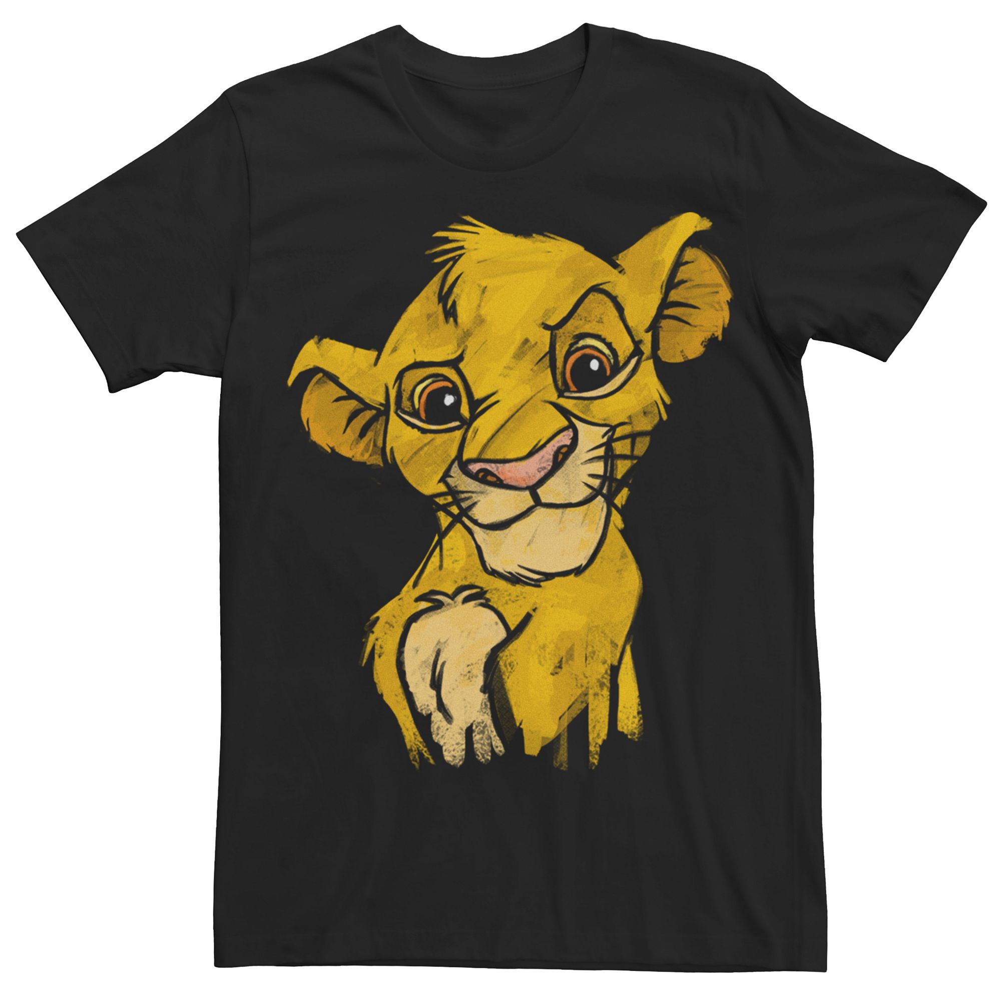 Mens Disneys The Lion King Simba Crown Prince Portrait Tee, Size: Medium,