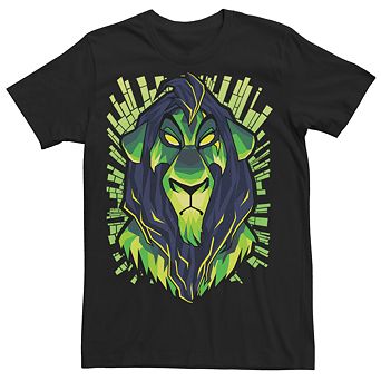 Men's Disney's The Lion King Scar Green Geometric Tee