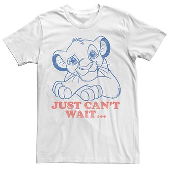 Men's Disney's The Lion King Simba Just Can't Wait Tee