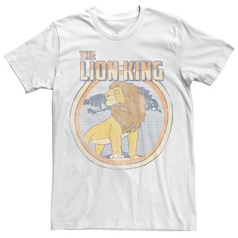 Men's Disney's The Lion King Simba The New King Circle Logo Tee