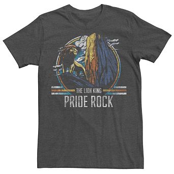 Men's Disney's The Lion King Vintage Pride Rock Distressed Portrait Tee