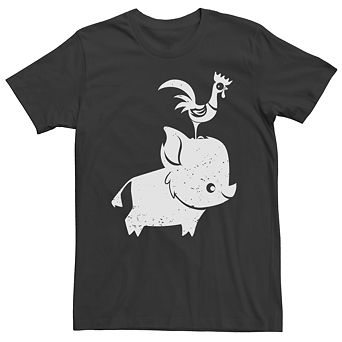 Men's Disney's Moana Pua & Hei Hei Silhouettes Tee