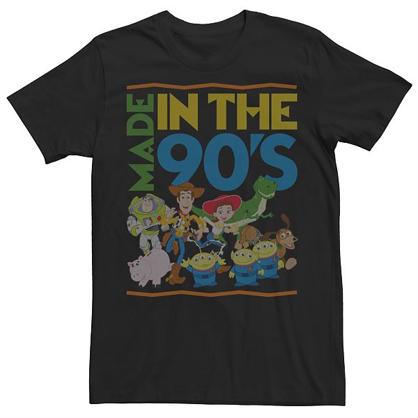 Men's Disney / Pixar's Toy Story Made In The 90's Group Shot Retro Tee