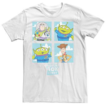 Men's Disney / Pixar's Toy Story Buzz Alien Woody Group Shot Tee