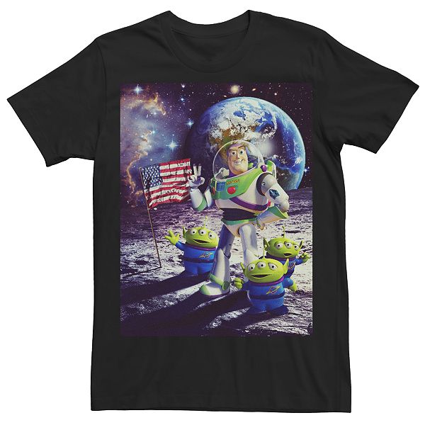 Men's Disney / Pixar's Toy Story Buzz Lightyear On The Moon Aliens Tee