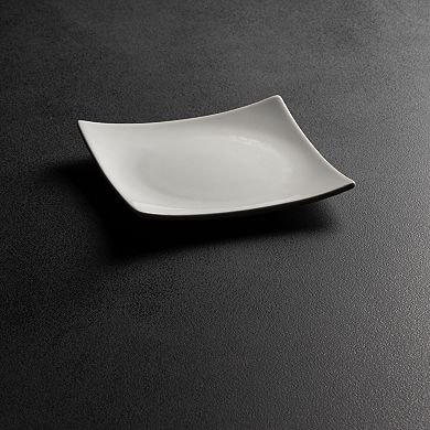 10 Strawberry Street 10 Strawberry Street 6in Coupe Square App Plates Set of 12