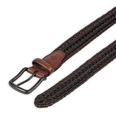 Men's Columbia Fully Adjustable Braided Casual Leather Belt