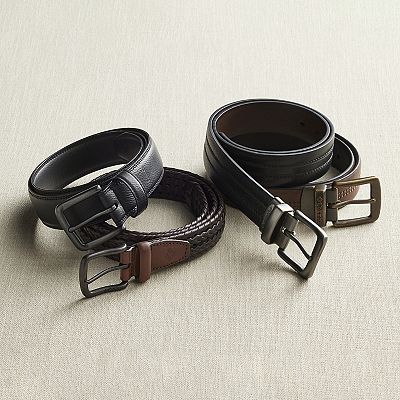Men's Columbia Fully Adjustable Braided Casual Leather Belt