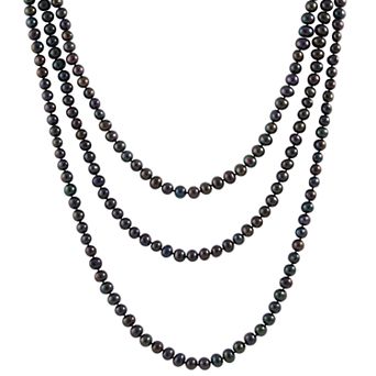 Splendid Pearls Cultured Freshwater Pearl Endless Necklace - 80 in