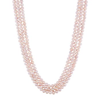 Splendid Pearls Cultured Freshwater Pearl Endless Necklace - 80 in