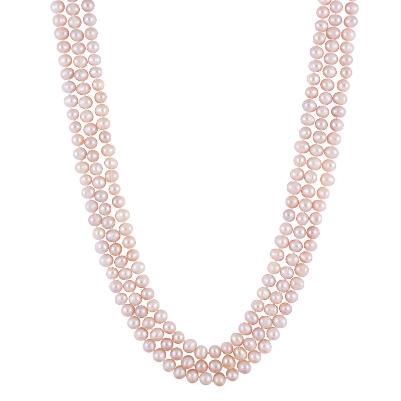 Cultured Freshwater Pearl Endless Necklace - 80 in., Womens, Pink