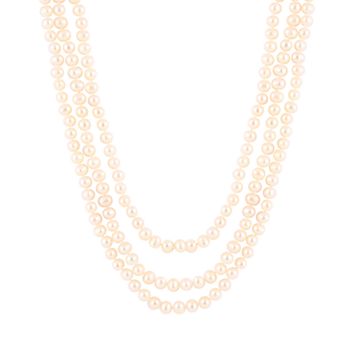 Splendid Pearls Cultured Freshwater Pearl Endless Necklace - 80 in