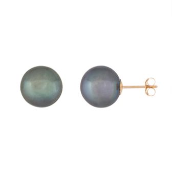 Splendid Pearls 14k Gold 10 mm Freshwater Cultured Pearl Stud Earrings