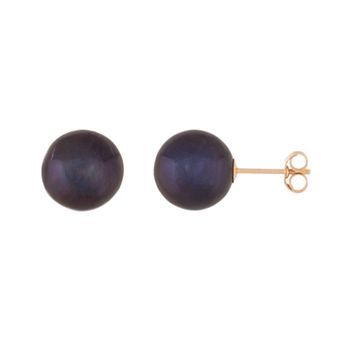 Splendid Pearls 14k Gold 6 mm Freshwater Cultured Pearl Stud Earrings
