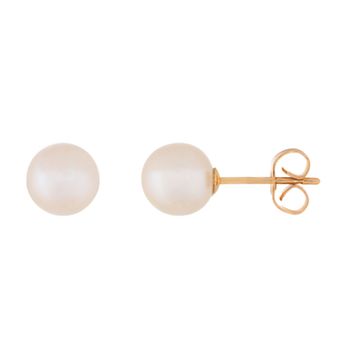 Splendid Pearls 14k Gold 6 mm Freshwater Cultured Pearl Stud Earrings
